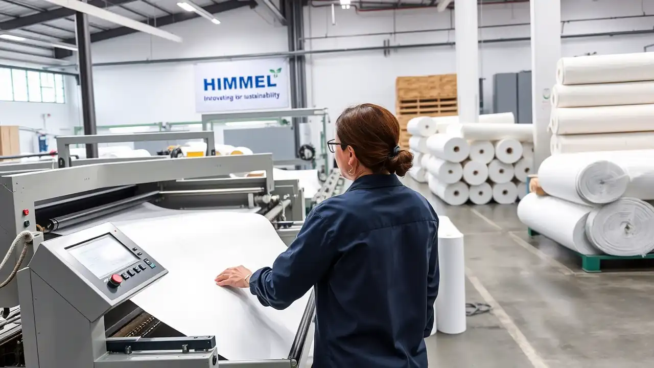 Tim Himmel di Gudang Produksi